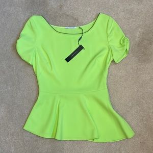 T Tahari Peplum Top